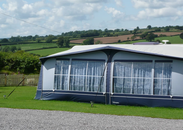 Awning for Caravan on seasonal pitches